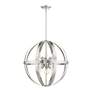 Thumbnail3 of Stoneridge 6 Light Brushed Nickel Pendant Chandelier more views