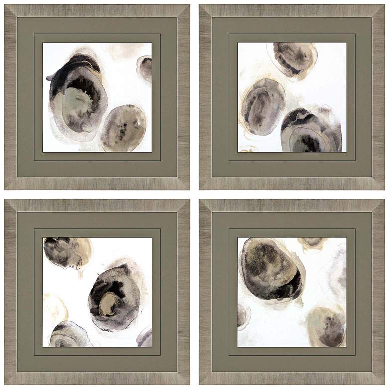 Image 1 Stones 21" Square 4-Piece Framed Wall Art Set