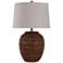 Stoneside Rustic Fired Gold Ceramic Table Lamp