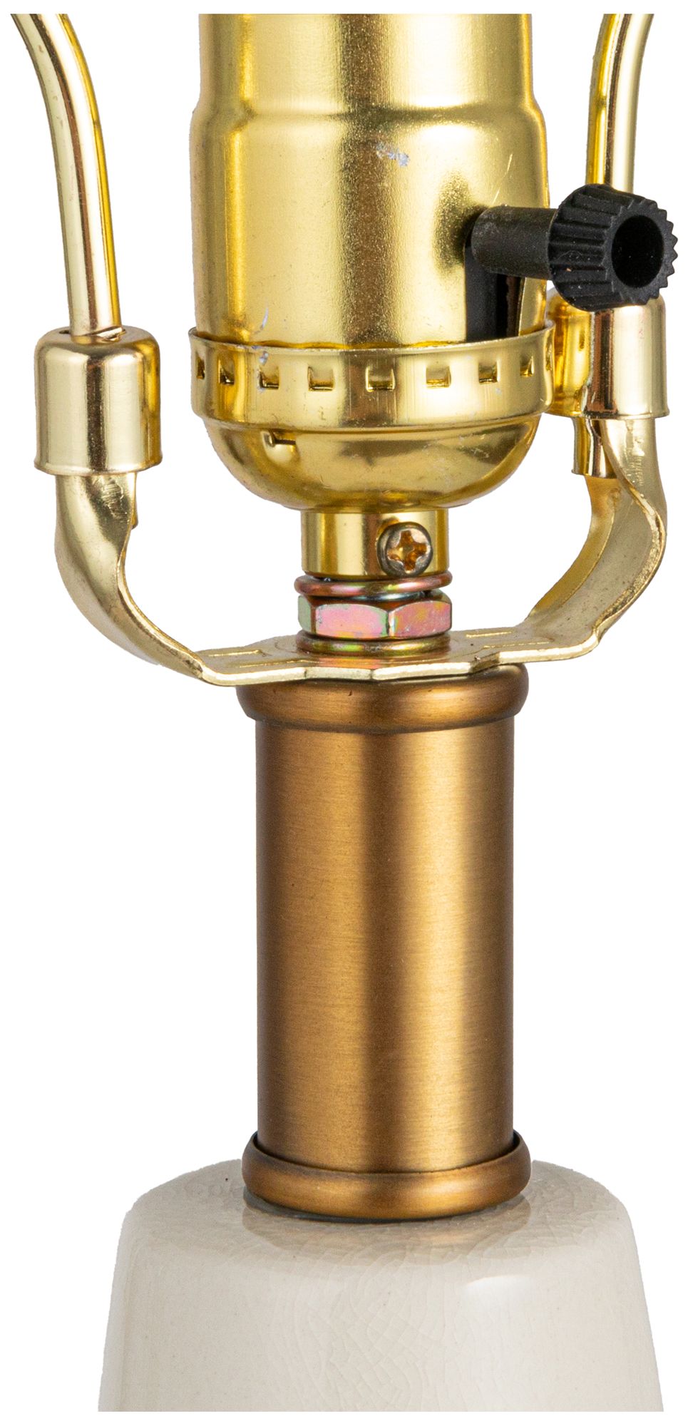 Image 4 Stoneware Conical Table Lamp with Crackl more views