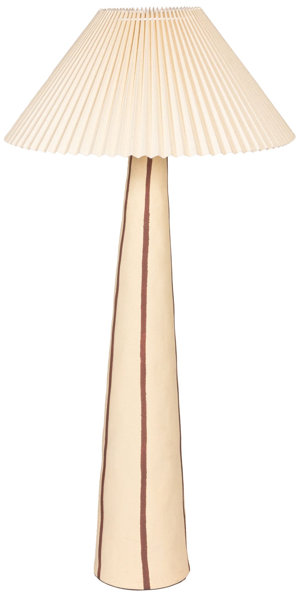 Image 2 Stoneware Floor Lamp with Tapered Base a