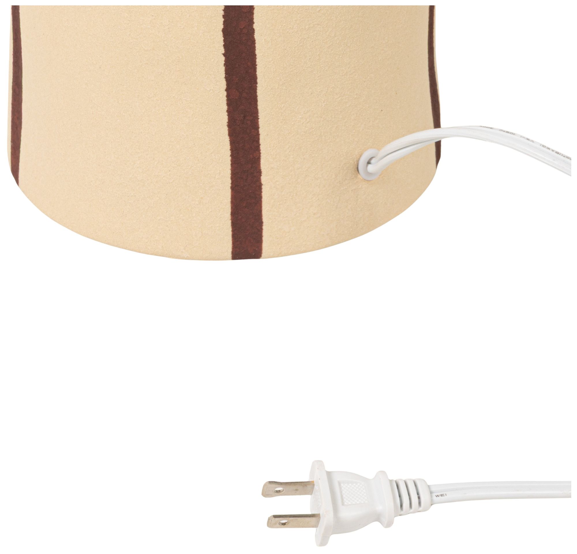 Stoneware Floor Lamp with Tapered Base a