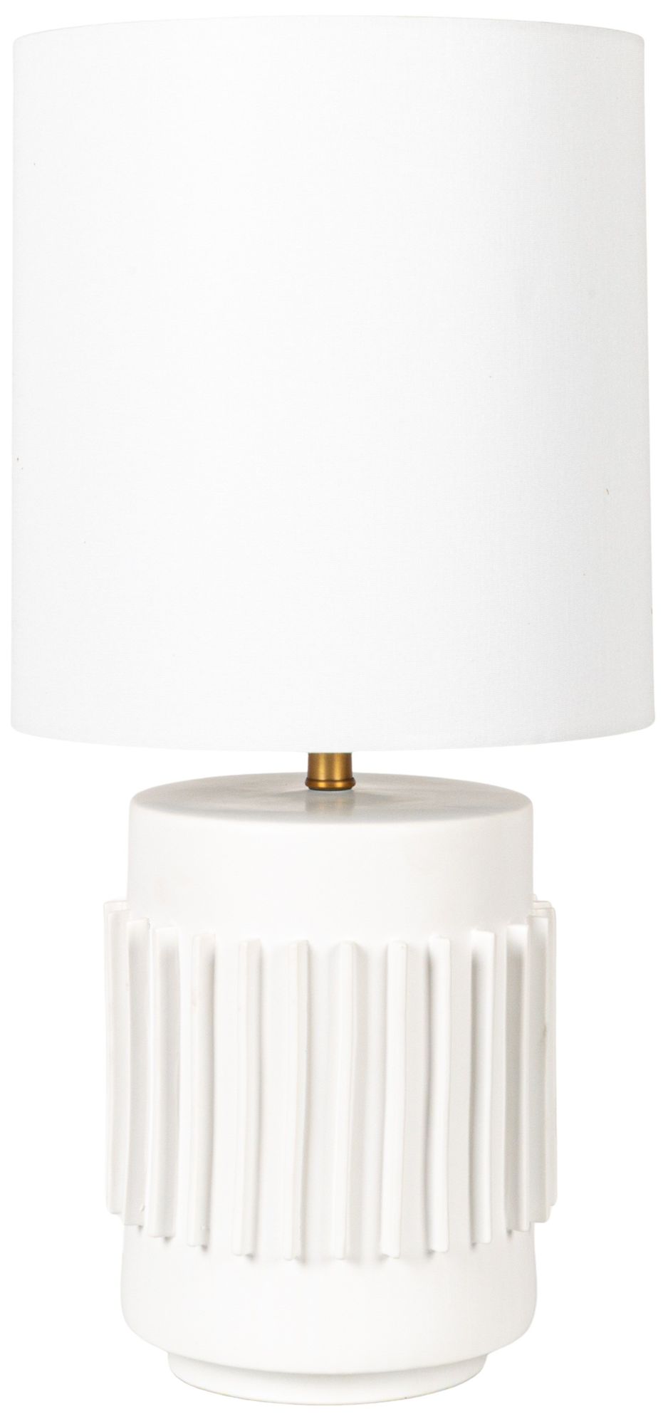 Image 7 Stoneware Table Lamp with Raised Design, more views