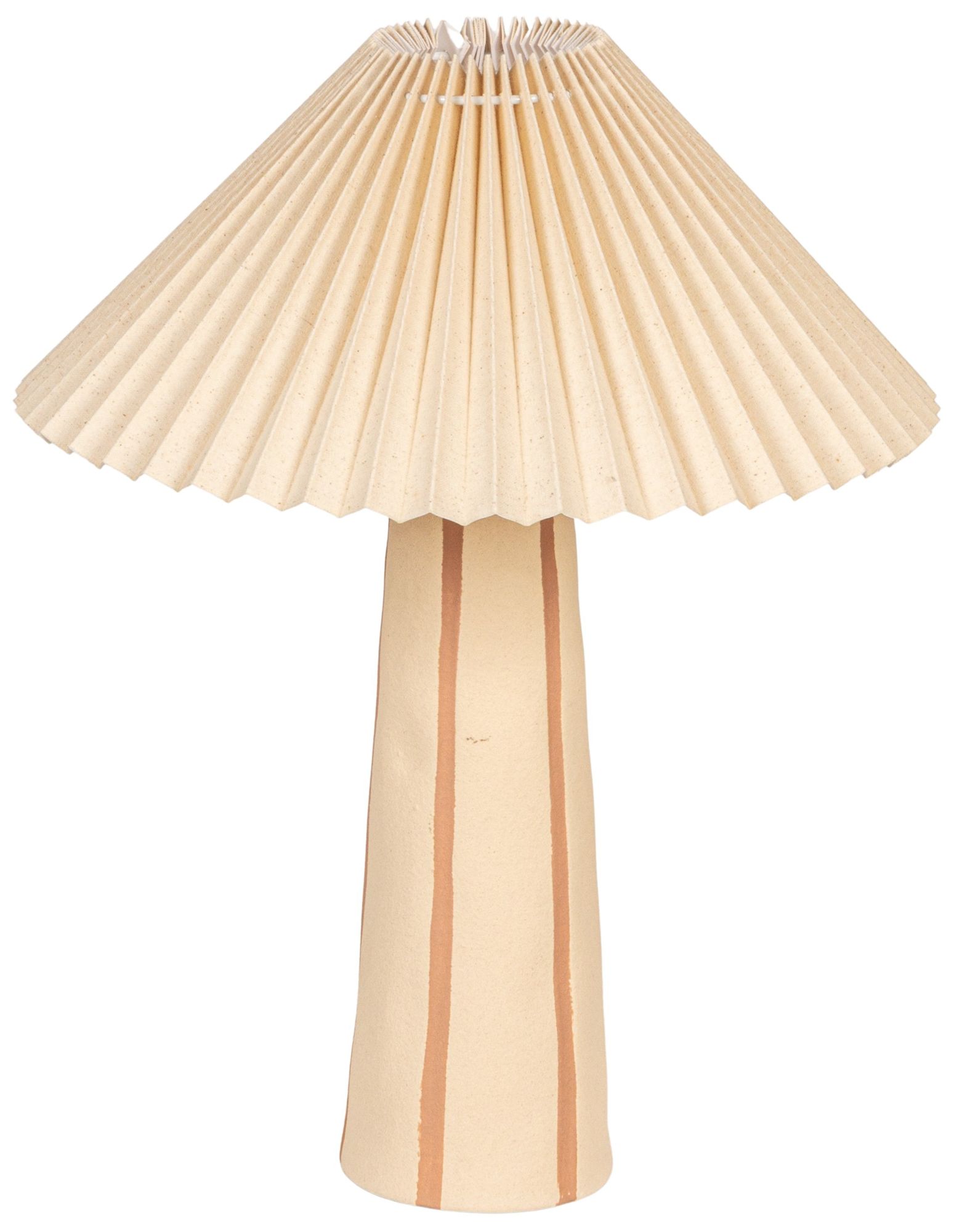 Stoneware Table Lamp with Tapered Base a