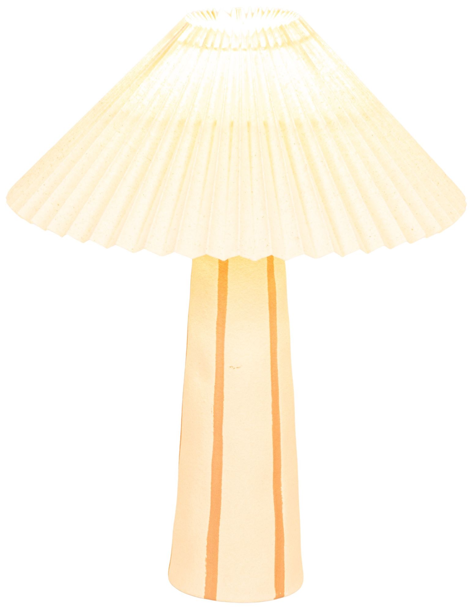 Image 6 Stoneware Table Lamp with Tapered Base a more views