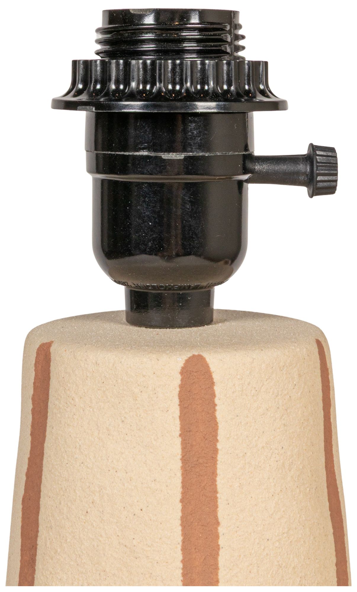 Image 7 Stoneware Table Lamp with Tapered Base a more views