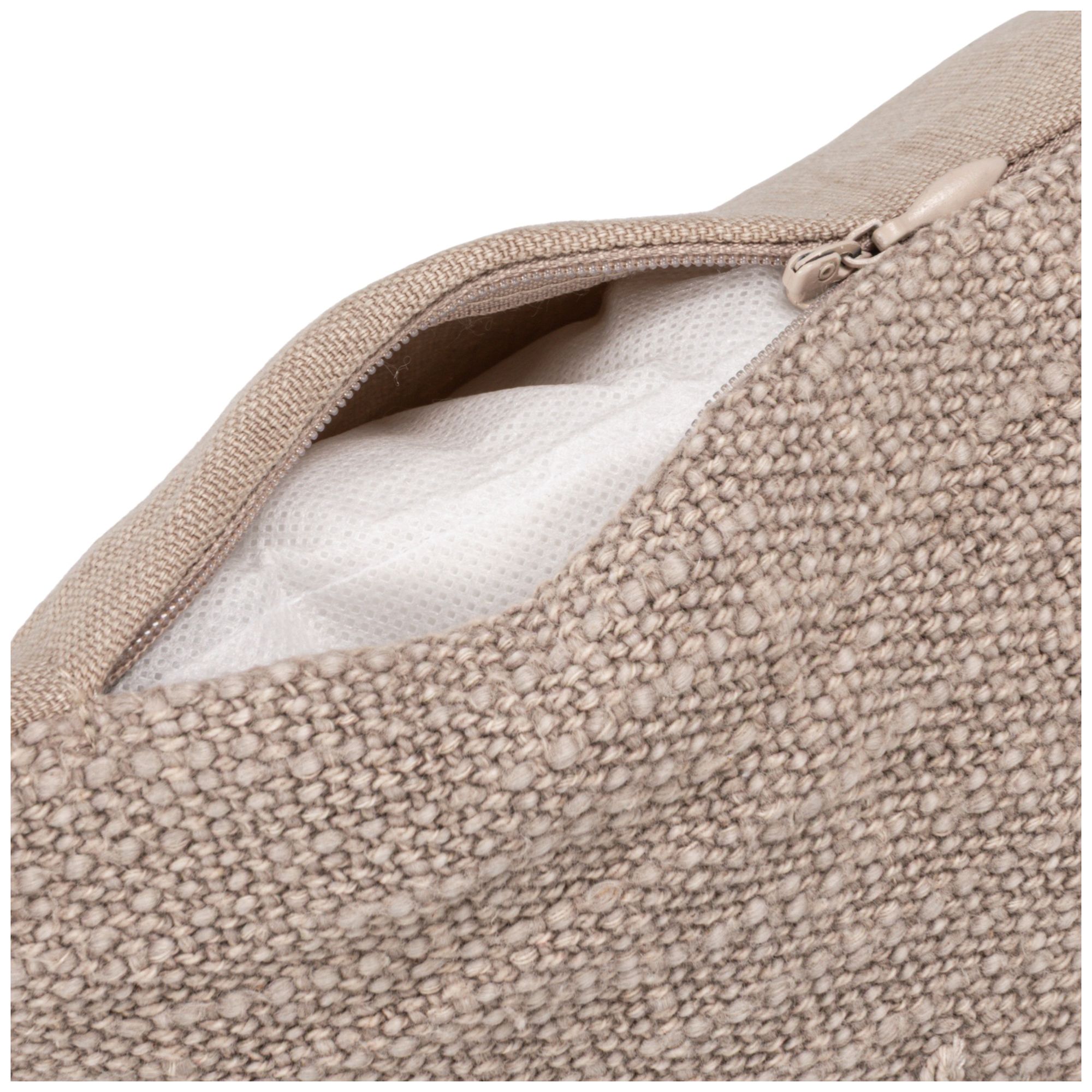 Image 4 Stonewashed Cotton Slub Lumbar Pillow with Embroidered Flowers and Tassels more views