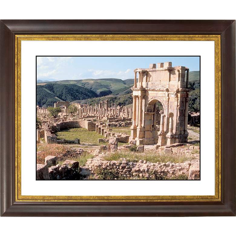 Image 1 Stonework Abby Gold Bronze Frame Giclee 20 inch Wide Wall Art