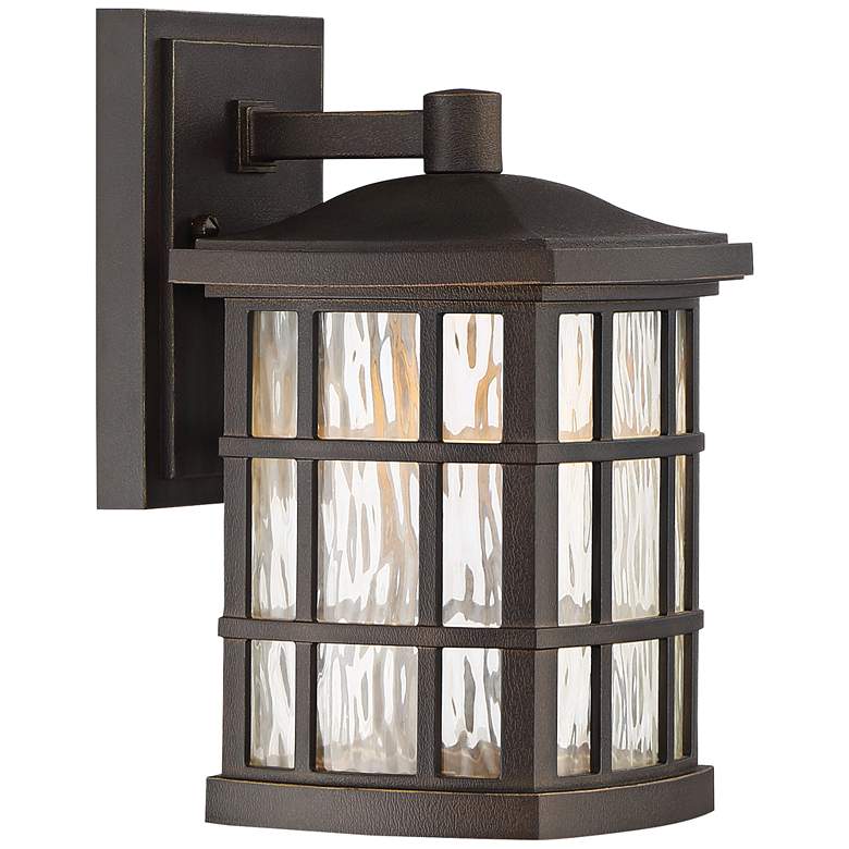 Image 1 Stonington 10 1/2"H Palladian Bronze LED Outdoor Wall Light