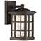 Stonington 10 1/2"H Palladian Bronze LED Outdoor Wall Light