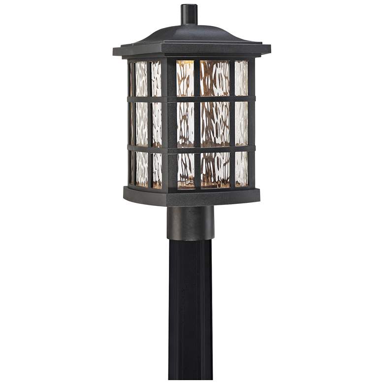 Image 1 Stonington 16 1/2" High Mystic Black LED Outdoor Post Light