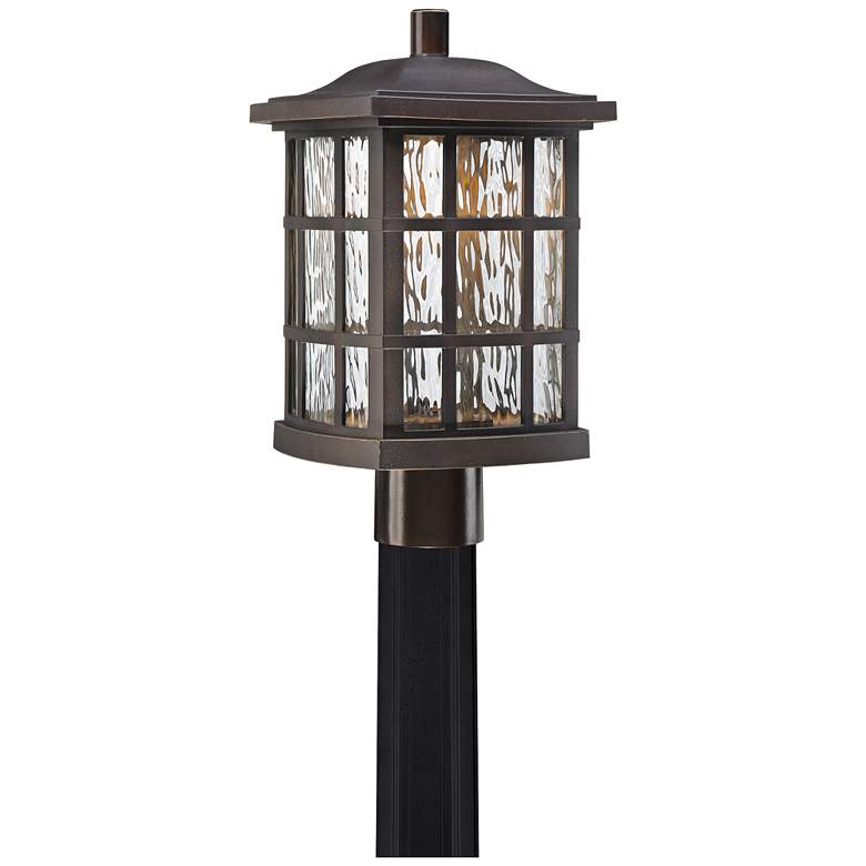 Image 1 Stonington 16 1/2 inch Palladian Bronze LED Outdoor Post Light