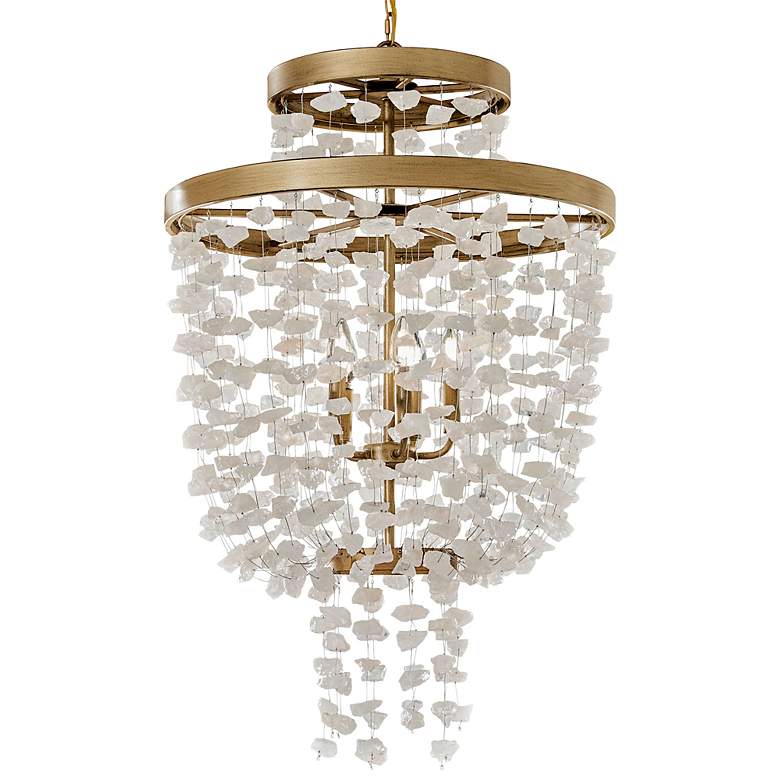 Image 3 Stonybrook 24" Wide Harvest Gold 5-Light Pendant more views