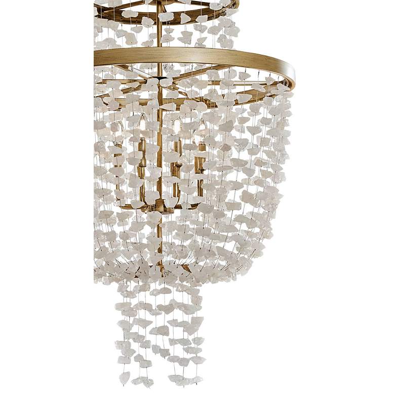 Image 3 Stonybrook 30" Wide Harvest Gold 8-Light Pendant more views