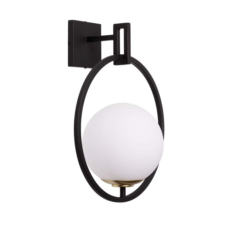 Image 2 Stopwatch 1-Lt Medium Sconce - Matte Black/French Gold more views