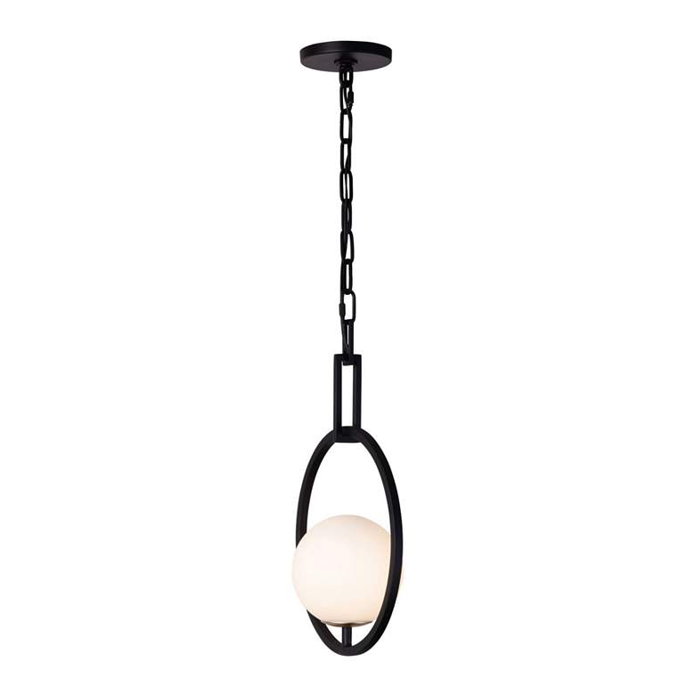 Image 3 Stopwatch 1-Lt Pendant - Matte Black/French Gold more views