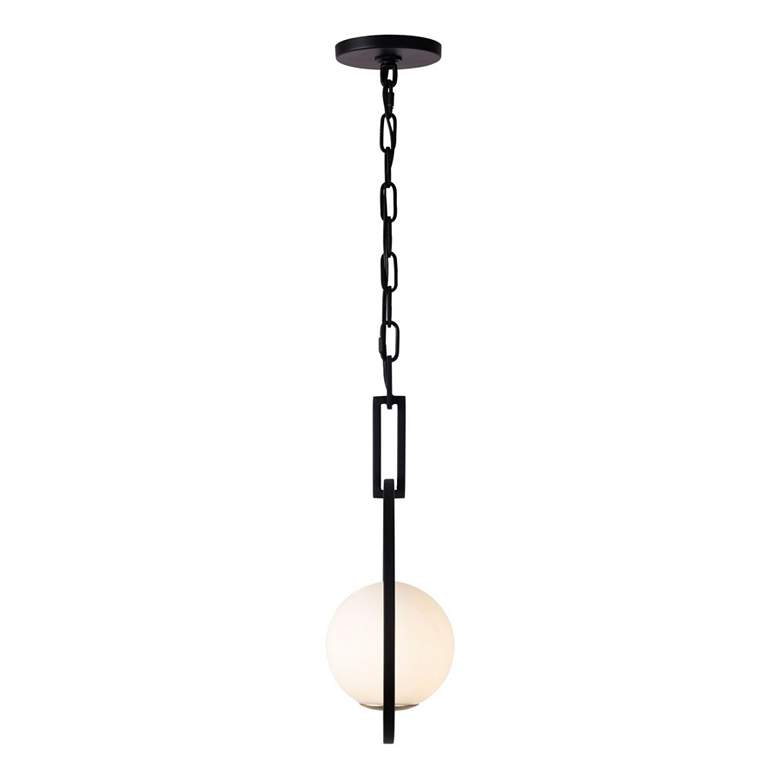 Image 4 Stopwatch 1-Lt Pendant - Matte Black/French Gold more views