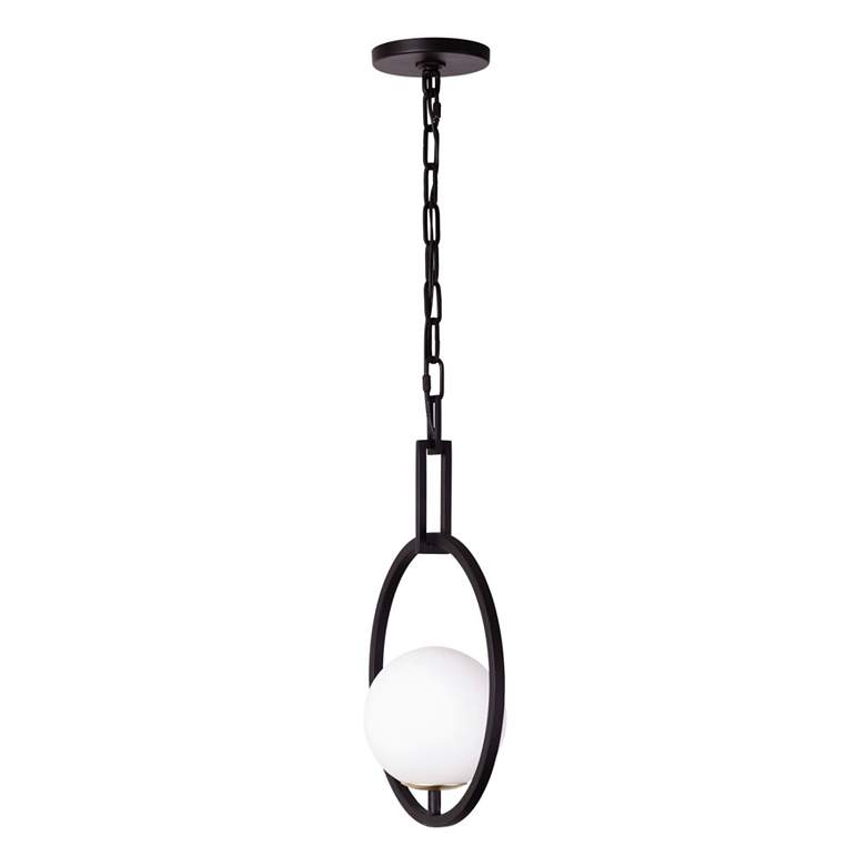 Image 5 Stopwatch 1-Lt Pendant - Matte Black/French Gold more views