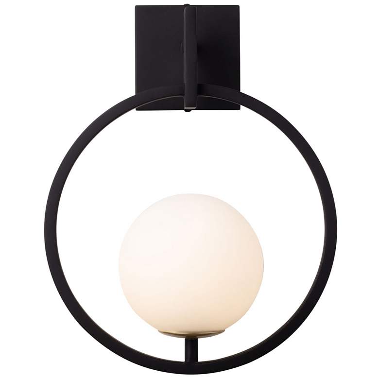 Image 1 Stopwatch 1-Lt Small Sconce - Matte Black/French Gold