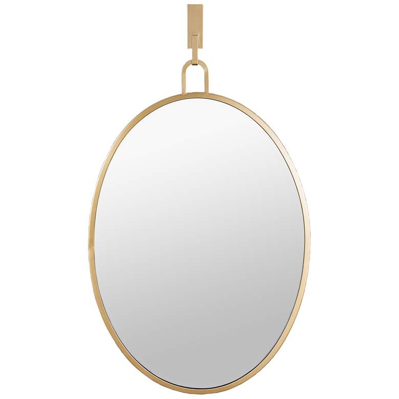 Image 2 Stopwatch Gold 22 inch x 33 inch Oval Wall Mirror