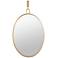 Stopwatch Gold 22" x 33" Oval Wall Mirror