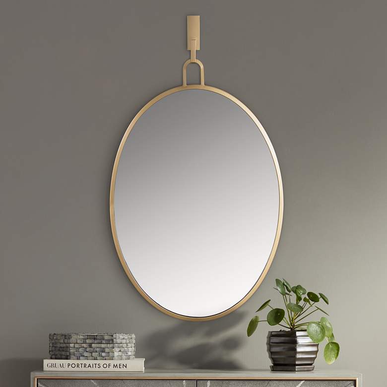 Image 1 Stopwatch Gold 22" x 33" Oval Wall Mirror