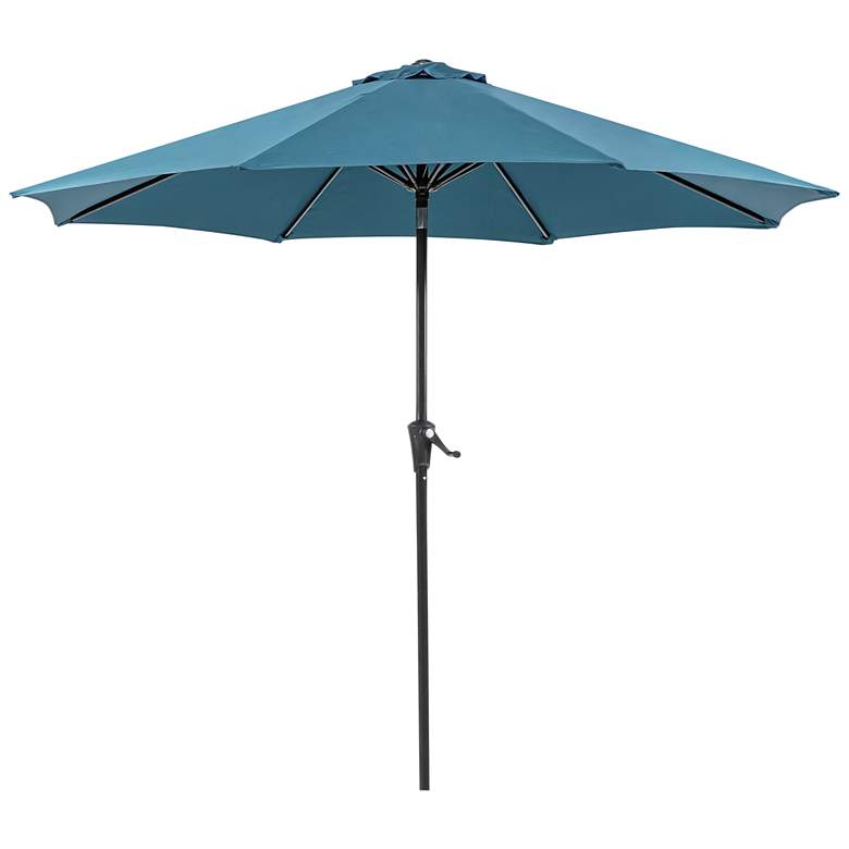 Image 2 Stor 9-Foot Blue Market Tilt Patio Umbrella w/ Carrying Bag