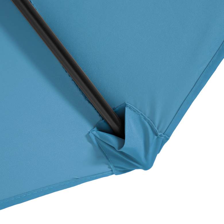 Image 3 Stor 9-Foot Blue Market Tilt Patio Umbrella w/ Carrying Bag more views