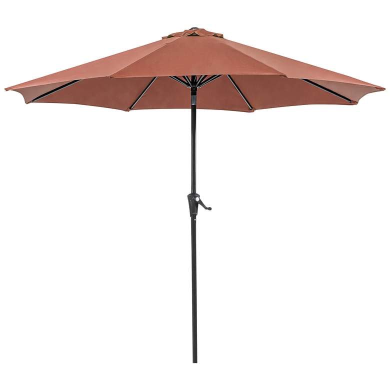 Image 2 Stor 9-Foot Red Market Tilt Patio Umbrella with Carrying Bag