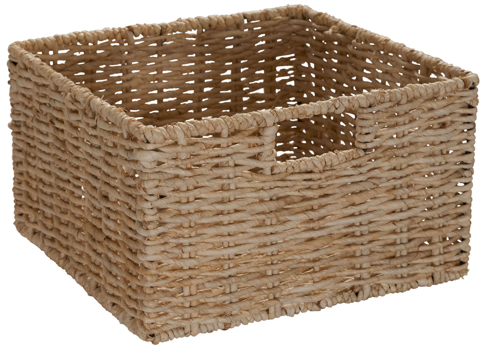 Image 7 Storage Chest of 4 Drawers White Solid Wood and Natural Wicker Baskets more views