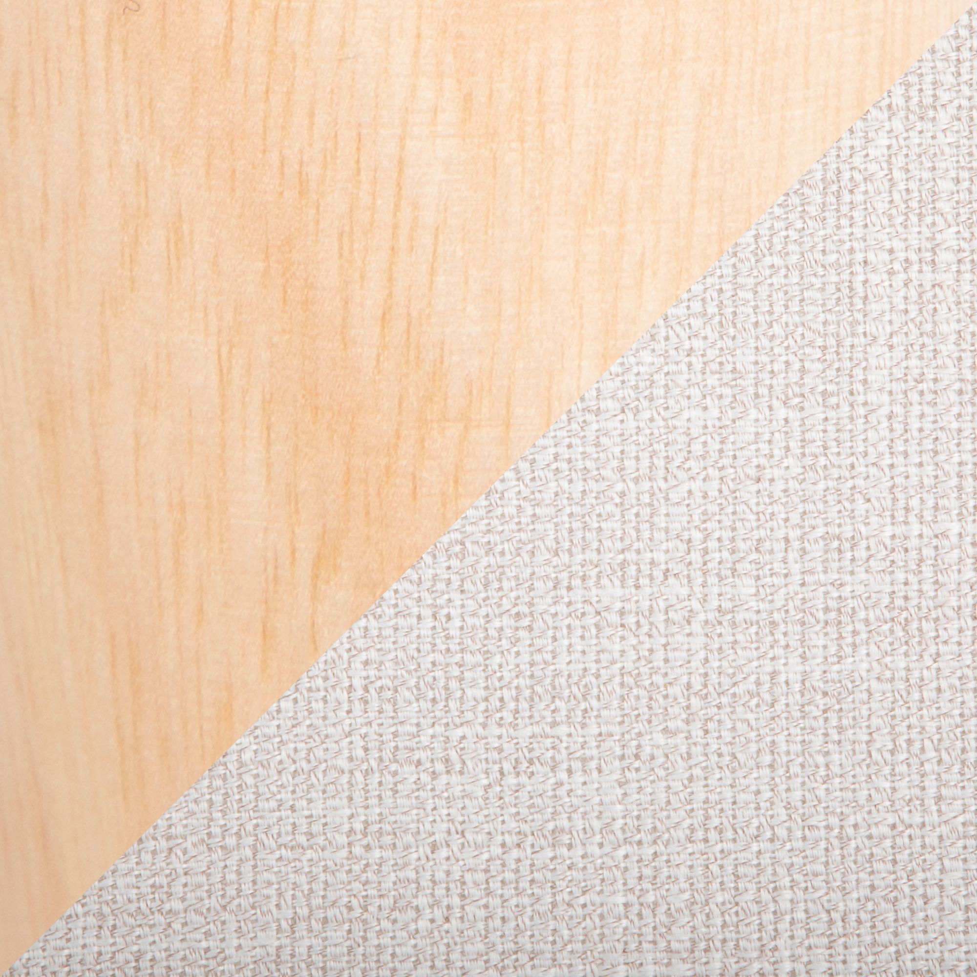 Storage Contemporary Bench in Natural Wood and Beige Fabric by LumiSource