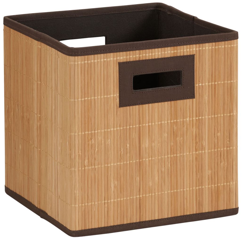 Image 3 Storage Cubes, 3 Pack, Durable and Lightweight Bamboo Reeds, Natural more views