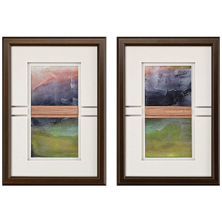 Image 1 Storm I 18"W x 26"H Framed Art Set of 2