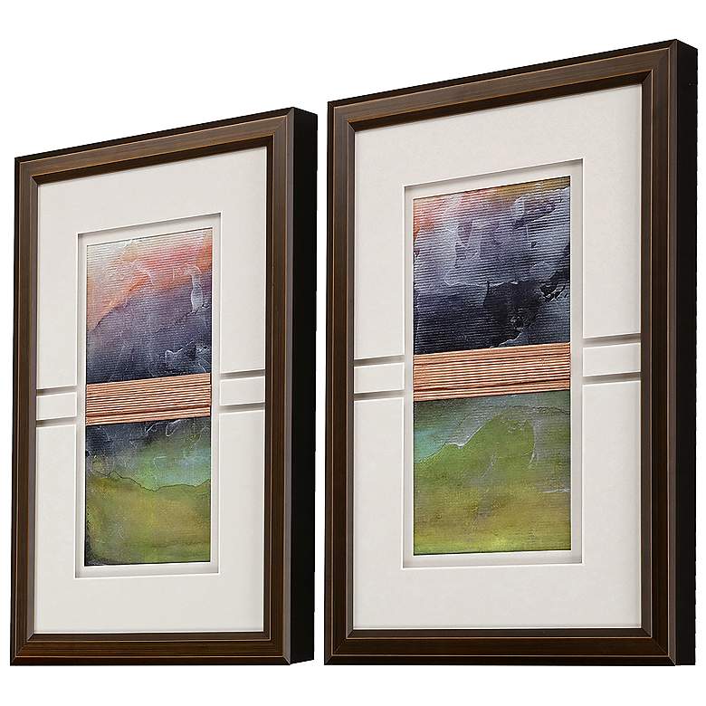 Image 2 Storm I 18"W x 26"H Framed Art Set of 2 more views