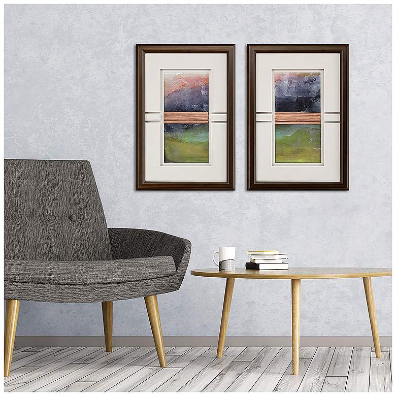 Image 4 Storm I 18"W x 26"H Framed Art Set of 2 more views