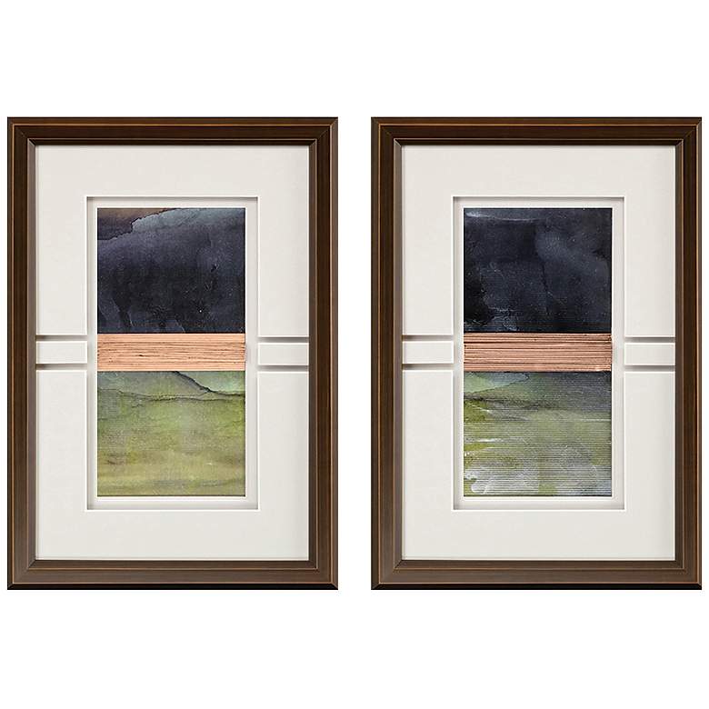 Image 1 Storm II 18"W x 26"H Framed Art Set of 2