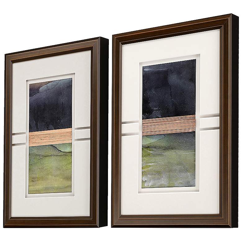 Image 2 Storm II 18"W x 26"H Framed Art Set of 2 more views