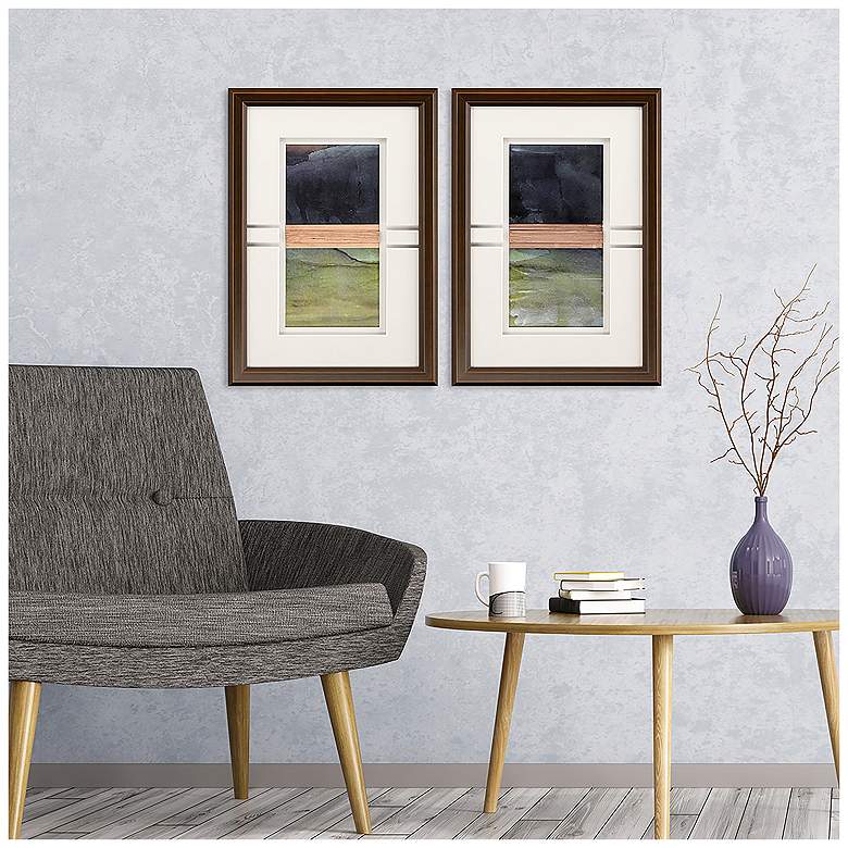 Image 4 Storm II 18"W x 26"H Framed Art Set of 2 more views