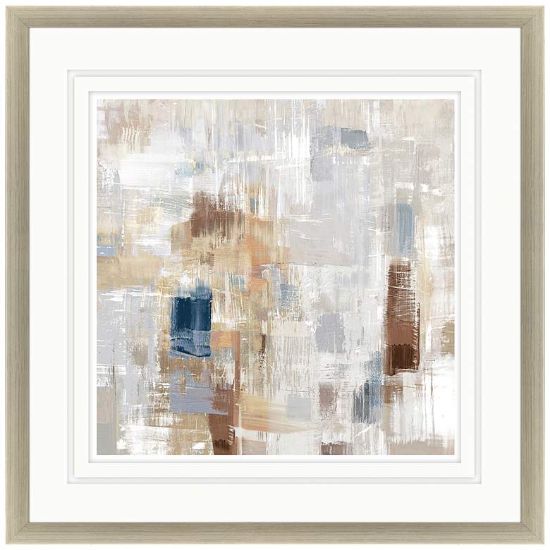 Image 2 Storm Rush 41" Square Giclee Framed Wall Art