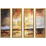 3_Stormy Shores 33" High 4-Piece Giclee Framed Wall Art Set