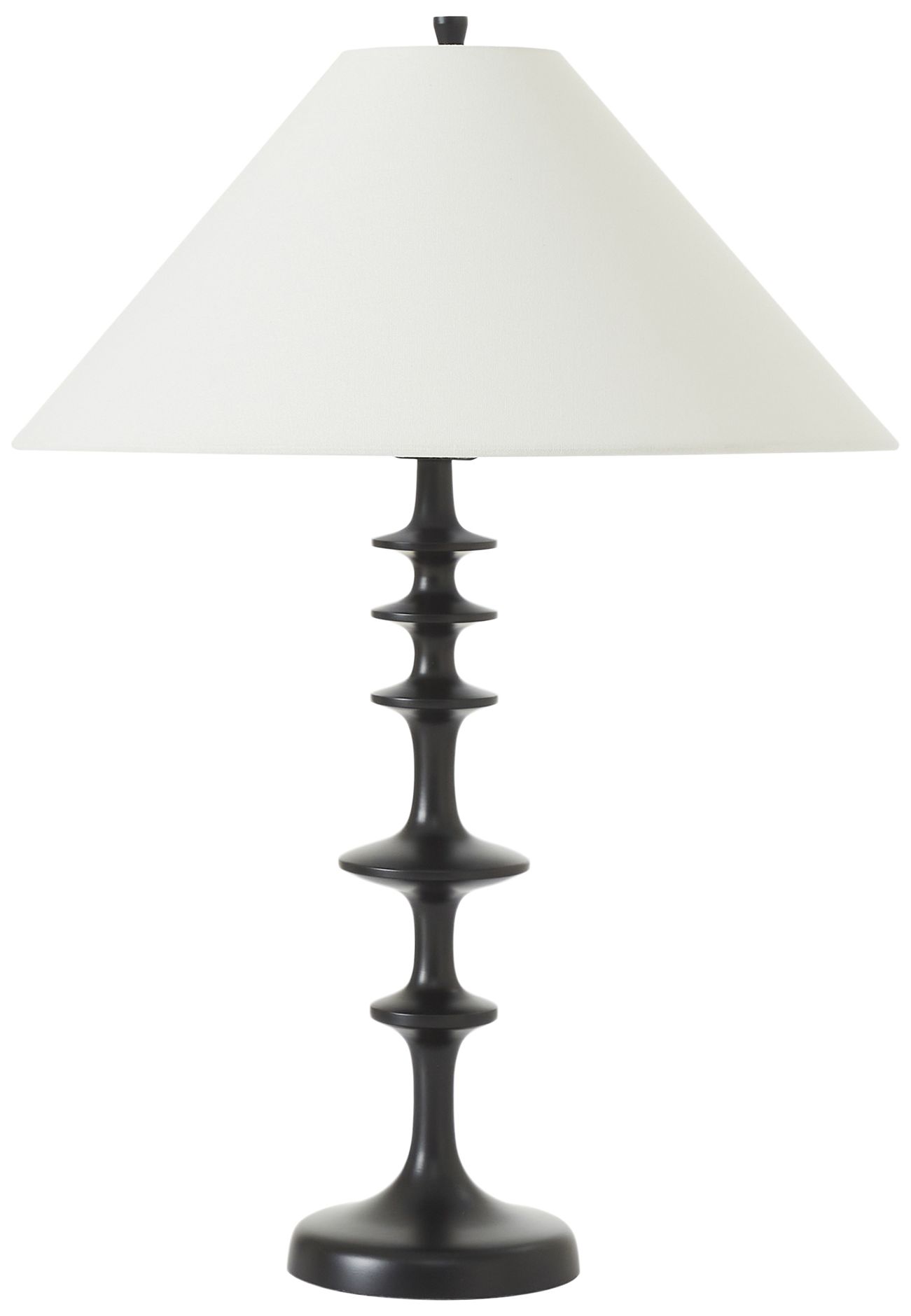 Image 3 Storn 20.25" Tall Vintage Brass Iron Table Lamp with Tube Iron Shade more views