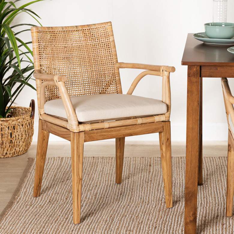 Image 1 Storsel Natural Brown Rattan Dining Chair
