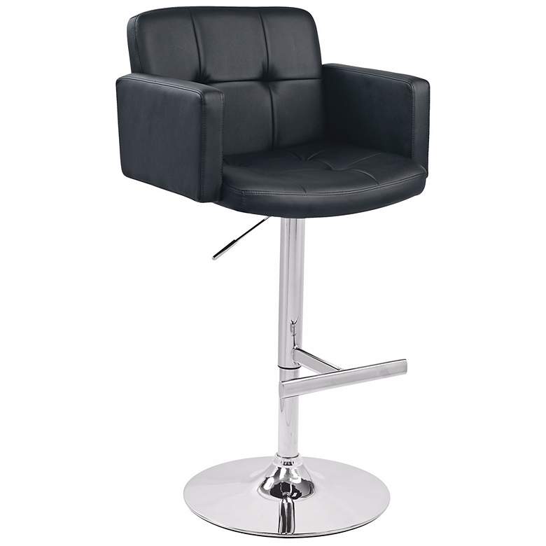 Image 1 Stout Black Adjustable Bar Stool or Counter Stool