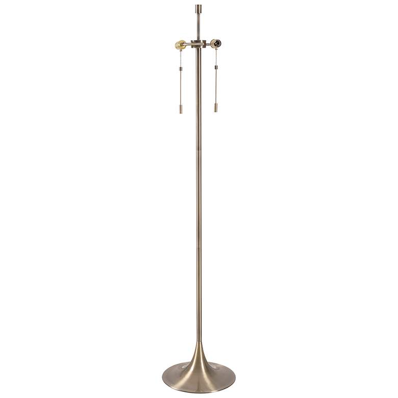Image 3 Stowe 61" High Antique Brass Floor Lamp more views