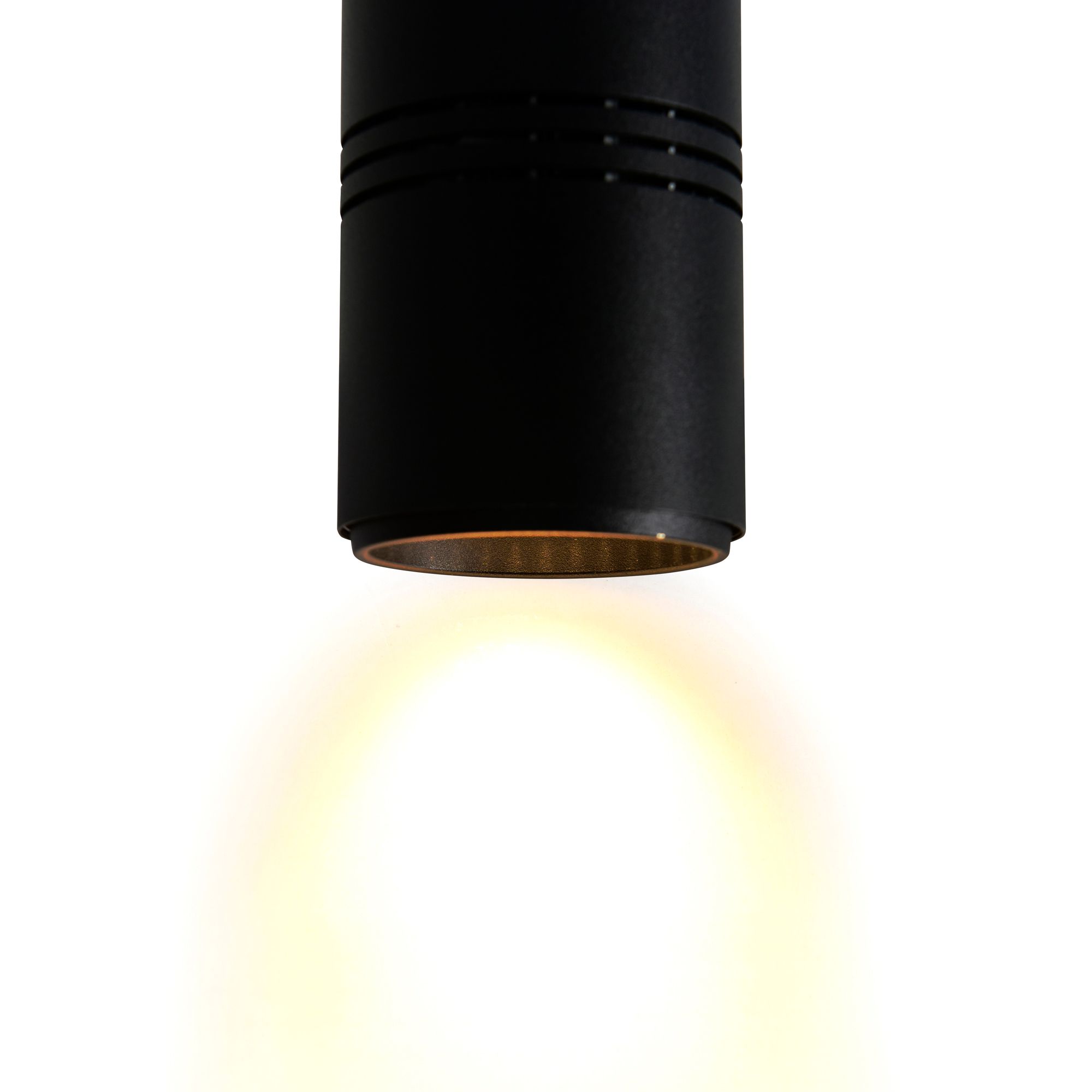 Image 5 Stowe LED Down Mini Pendant With Black & Wood Finish more views
