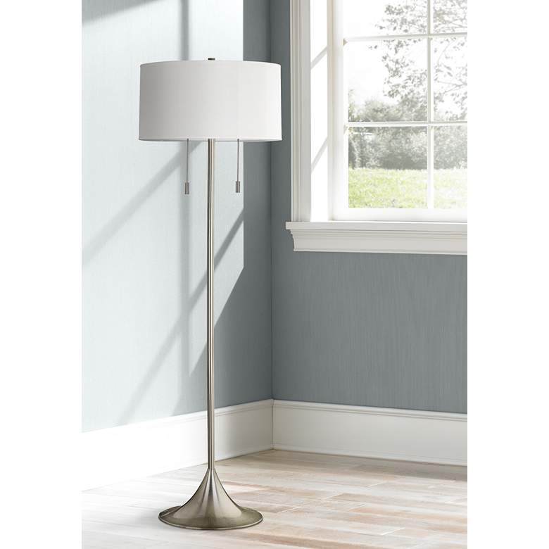 Image 1 Stowe Pull Chain Contemporary Floor Lamp