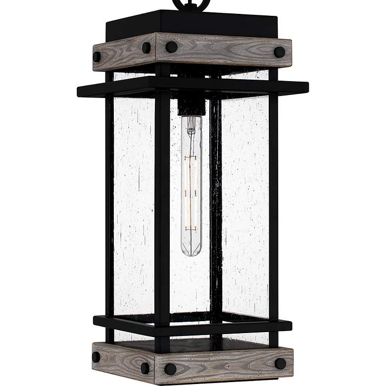 Image 5 Strader 1-Light Matte Black Outdoor Hanging Lantern more views
