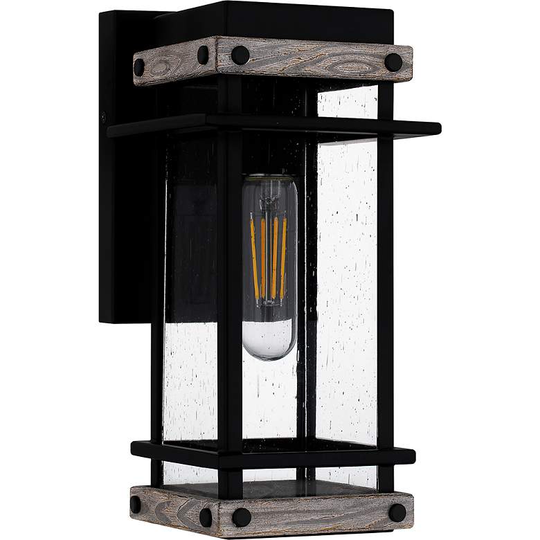 Image 4 Strader 1-Light Matte Black Outdoor Wall Lantern more views