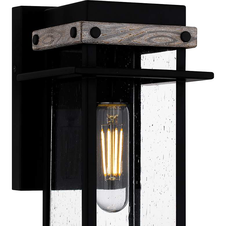 Image 7 Strader 1-Light Matte Black Outdoor Wall Lantern more views