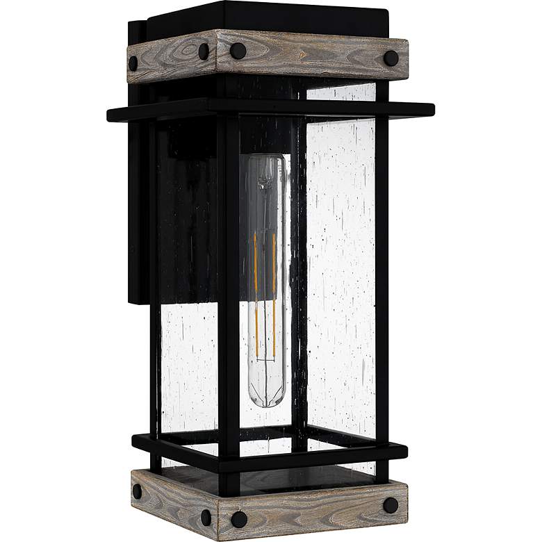 Image 4 Strader 1-Light Matte Black Outdoor Wall Lantern more views